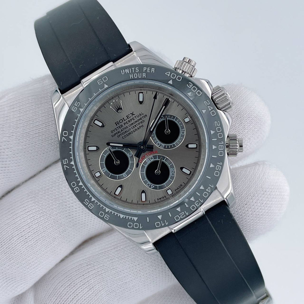 Daytona Oysterflex Sølv 40 MM