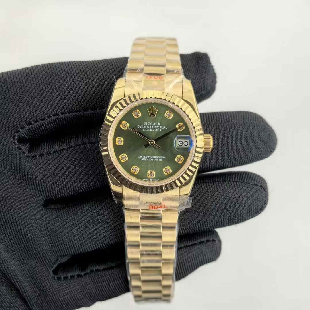 Datejust Guld/Grøn 31 MM