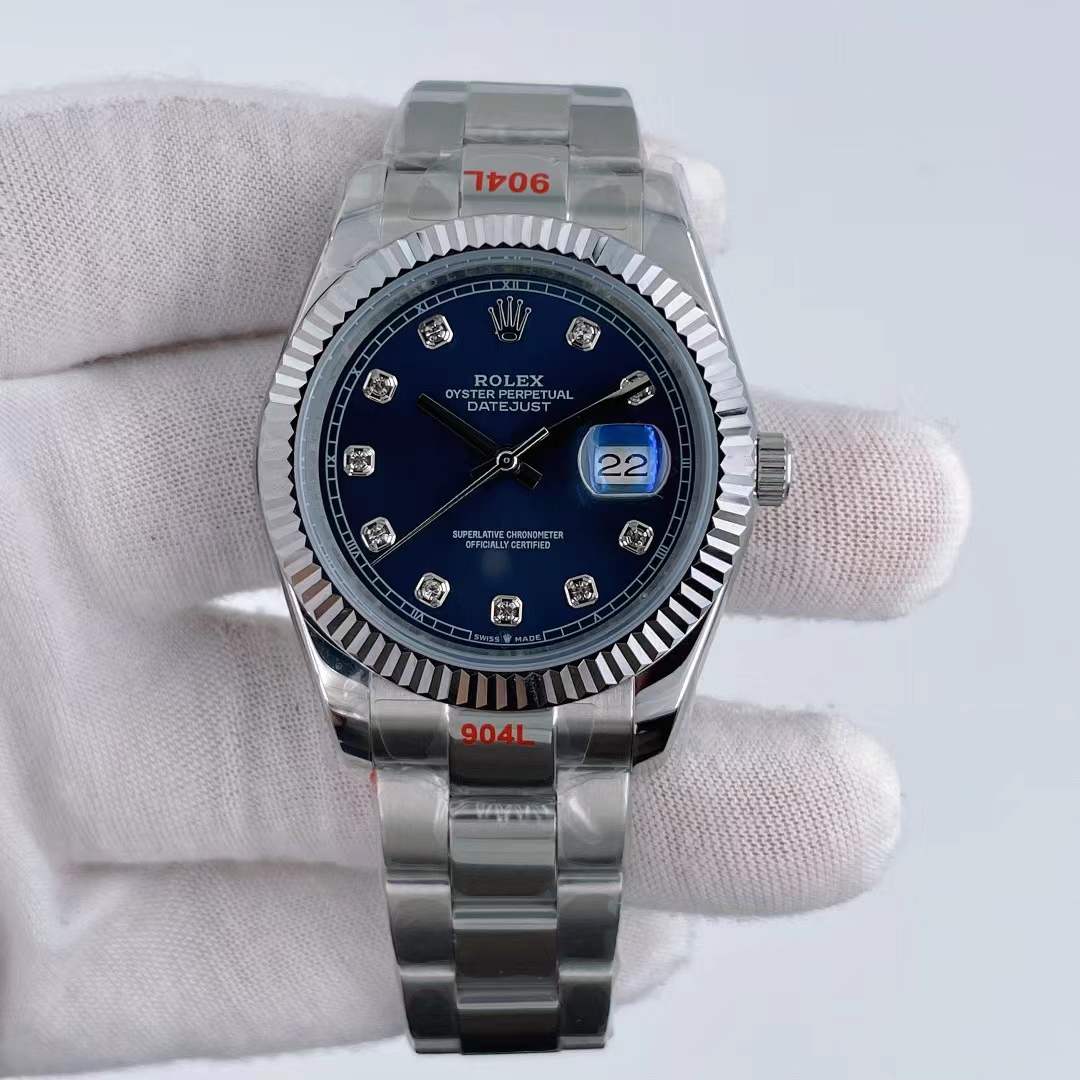 Datejust Blå Diamant Skive 41 MM