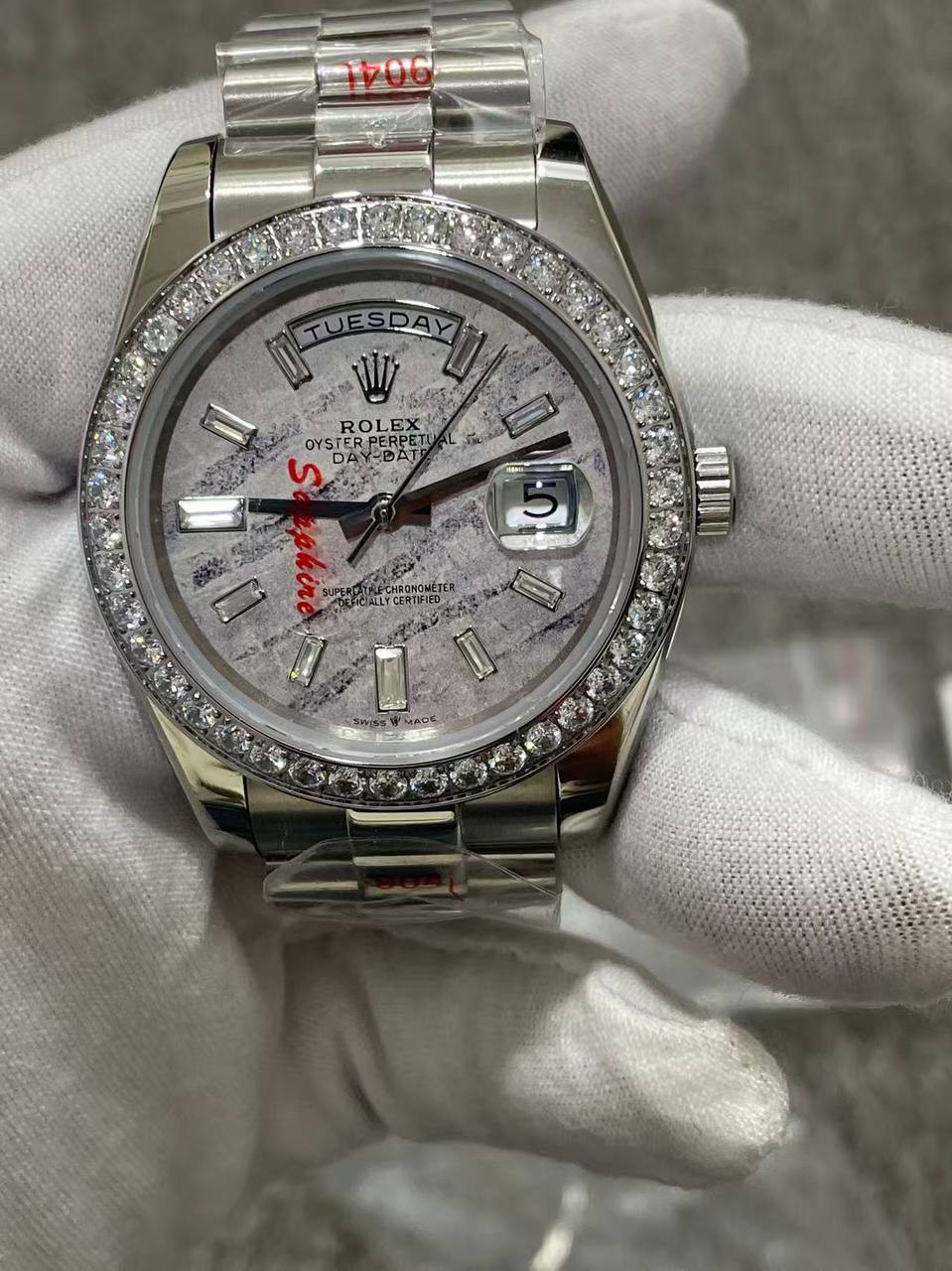 Day-Date Meteorite Baguette 40 MM