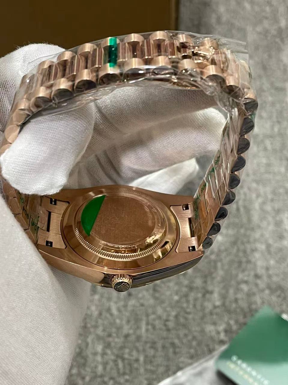 Day-Date Guld Roseguld Brun 40 MM