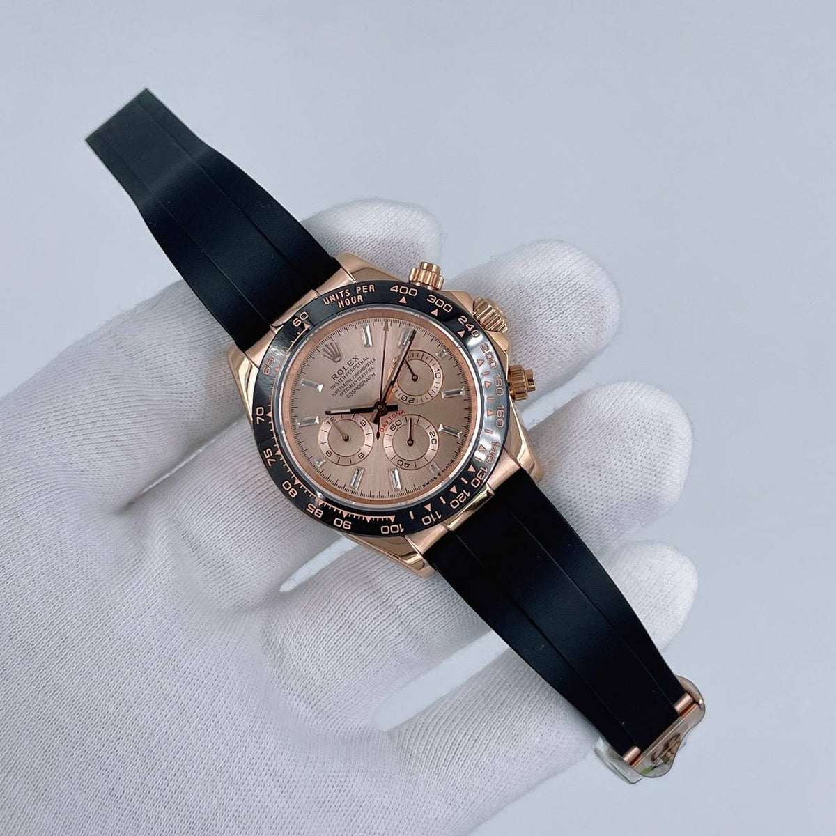 Daytona Oysterflex Diamant Roseguld 40 MM