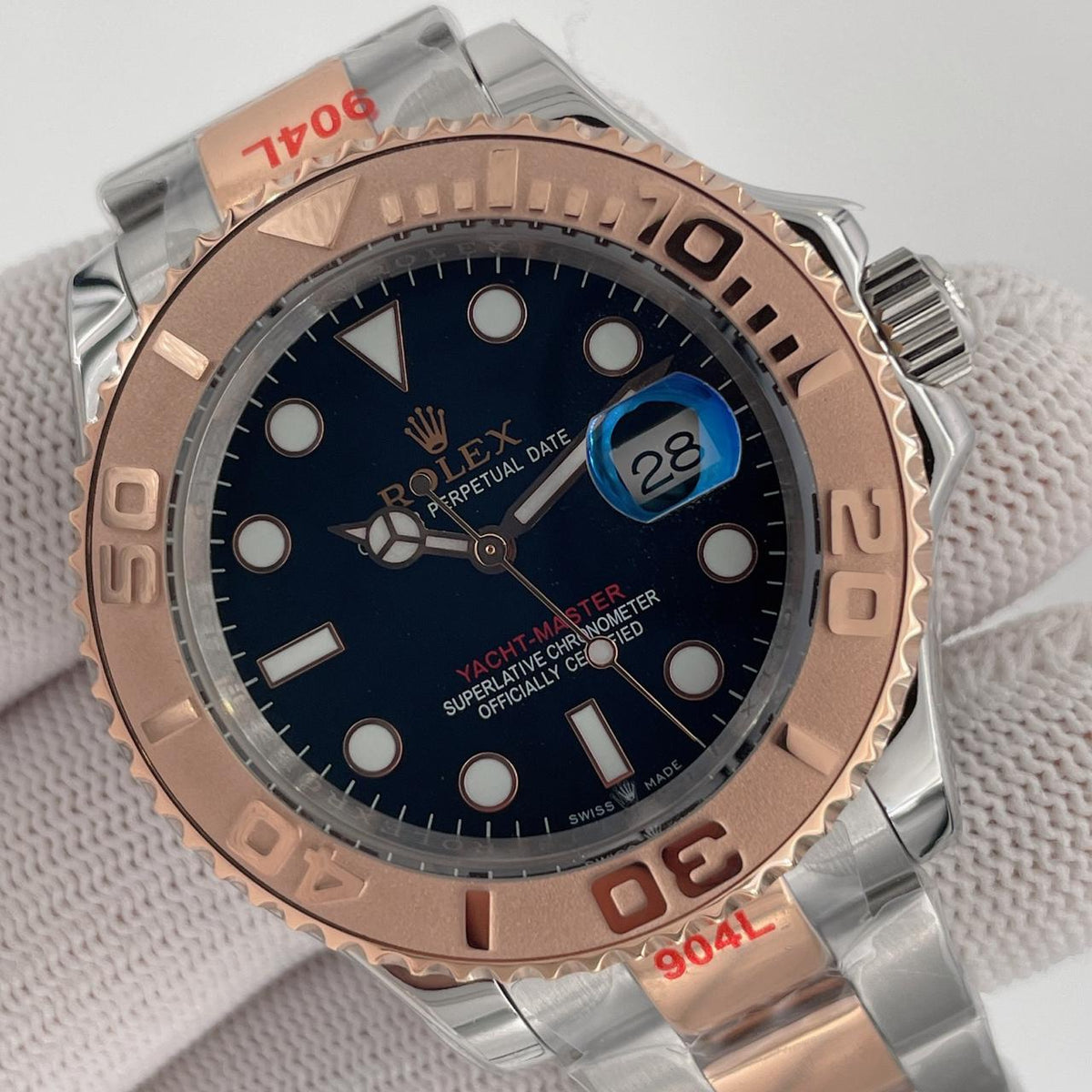 Yacht-Master Roseguld/Sort 40 MM