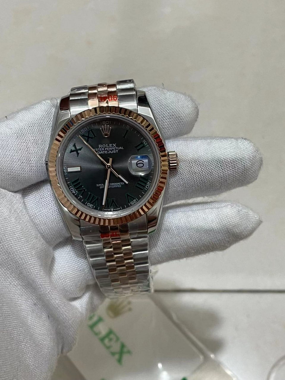 Datejust Wimbledon Roseguld 41 MM