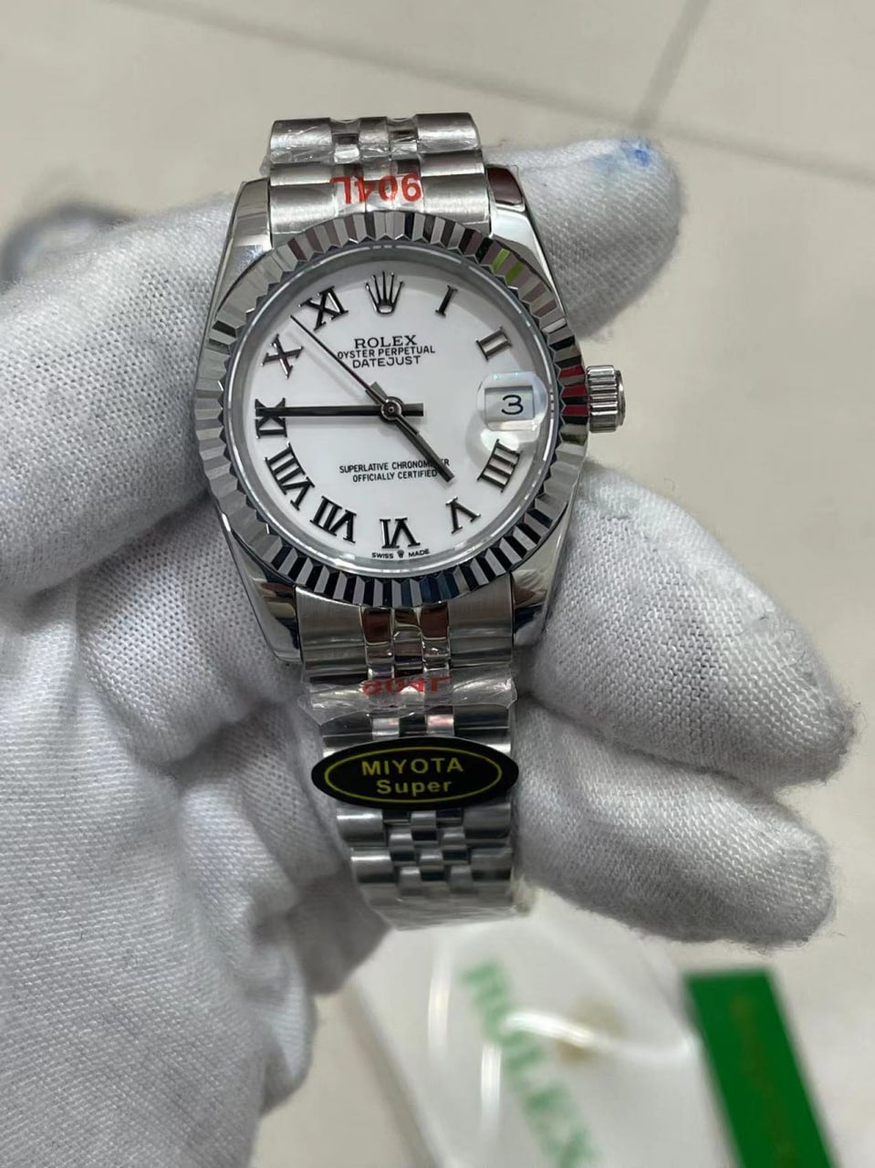 Datejust Hvid Romertal 31 MM