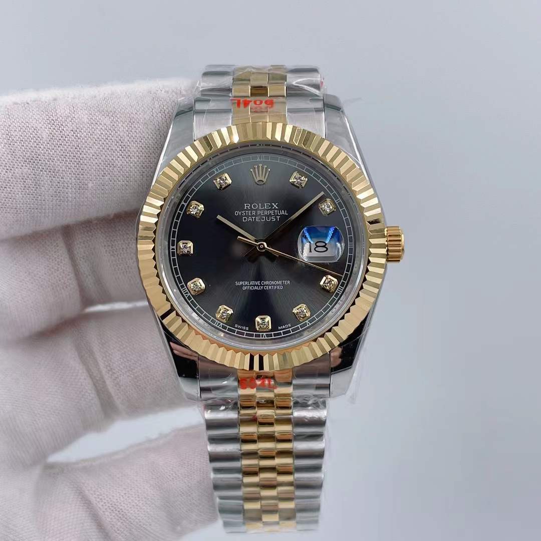 Datejust Grå Diamant Skive 41 MM